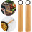 2pcs madeira panela alça universal pote alça resistente ao calor leve 8