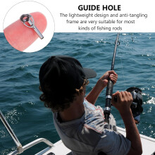Kit de réparation de scion de canne à pêche comprenant 20 anneaux de guidage en acier inoxydable de différents diamètres intérieurs.