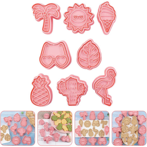 8 moules à biscuits en plastique résistant aux déchirures