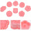 8pcs Dessert Baking Mold Biscuit Mold Flower Shaped Compact Design Pp Reusable Baking Simple Kitchen 8