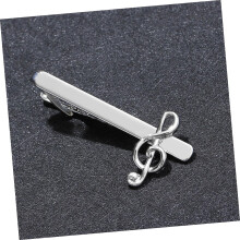 Musical Note Tie Clips Durable Tie Bars for Men Elegant Design