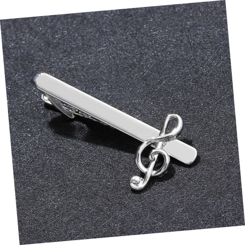 Musical Note Tie Clips Durable Tie Bars for Men Elegant Design