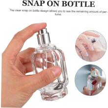 2pcs Glass Atomizer Bottles Perfume Travel Bottle Fine Mist Spray Refillable Cosmetic Container for Travel