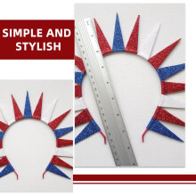 2pcs Usa Stars Headband Goddess Headband Patriotic Design Fabric Comfortable Fit Versatile Use Assorted Color