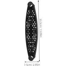 2 marches de rechange pour échelle de trampoline, en plastique noir