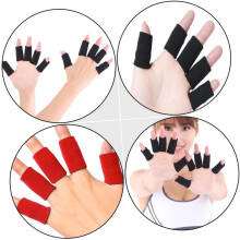 20 protège-doigts élastiques en nylon pour le sport