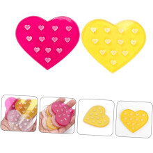4 glazen paletten voor wimperverlengingen, organizer voor wimperpads, applicatie van wimperpads