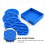4 Pcs Silicone Round Shaped Coasters Thickened Non-Skid Cup Pads with Drainage Function 5