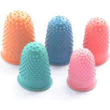 20 stuks rubberen vingerhoesjes, herbruikbare beschermende vingerhoesjes, antislip, milieuvriendelijke duimbeschermers