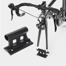 Fietsdrager voor montage op de voorvork met snelsluiting voor horizontale en verticale montage.