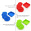 4 Pcs Silicone Round Shaped Coasters Thickened Non-Skid Cup Pads with Drainage Function 7