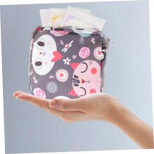 2 stuks decoratieve menstruatie- en zoogkompres-tassen, draagbare tassen met cartoonkattenprint, damesaccessoires