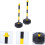 2Pcs Water Injection Warning Column Safety Cones Adjustable Height 2
