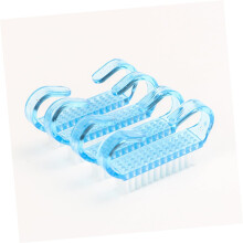 6-delige set nagelborstels voor dames, inclusief handvat, nagelscrubborstels en andere hulpmiddelen voor het reinigen van de handen.