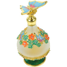 2pcs Vintage Empty Perfume Bottle Glass Potion Container Cute Travel Refillable Oil Dispenser Bottle for Perfume Storage