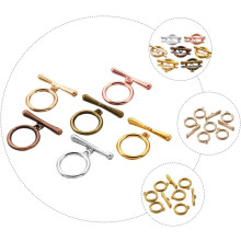 60 st. blandade färger polerade Ot armbandsspännen smyckestillverkningssats