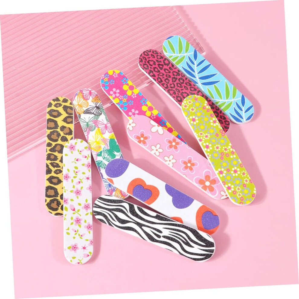Hkhbjs 60Pcs Mini Nail Files Grit Sanding Bands For Manicure Nail Tools Accessories Sponge Buffers