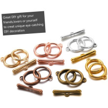 Kit de 60 fermoirs de bracelet OT polis de couleurs assorties pour la création de bijoux