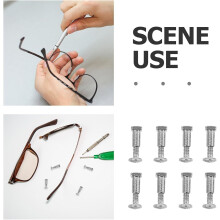 Kit de reparación de gafas de 60 piezas, tornillos pequeños para reparar gafas de sol, piezas de repuesto