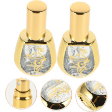 2pcs 10ml Glass Perfume Bottles Refillable Portable Spray Aromatherapy Bottles