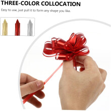 60pcs Pull Ribbon Bows Flower Wrap Decoration for Wedding Supplies Present Wrapping Pull Bow Ribbon