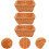 3pcs plástico tecido cestas de pão forma quadrada e cor marrom, multifuncional 7