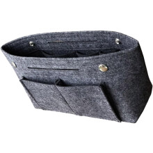 3 stuks draagbare make-uptassen met grote capaciteit, vilten opbergtas, toilettas, reistas, waszak