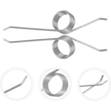 2 resortes de torsión de acero inoxidable para cubos de almacenamiento, para reemplazo de tapas de cubos de basura
