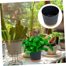 2 macetas redondas de plástico para vivero o jardín