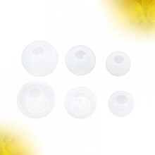 6 moldes de silicona DIY para hacer colgantes de resina, moldes redondos de epoxi con acabado espejo.