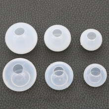 6 pezzi Stampo in silicone fai da te per la creazione di ciondoli in resina, stampo rotondo in resina epossidica con lucidatura a specchio. Include