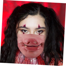 2 Stück Halbgesichtsmasken mit Schweinenase, Halloween-Kostüm-Requisite, niedliche Schweinenase-Tiermasken