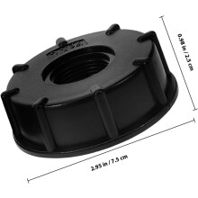 2 stuks kunststof IBC-tankadapters met 3/4 inch BSP binnendraad.
