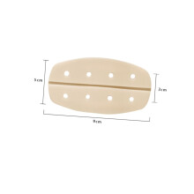 6pcs Women’s Shoulder Pads Non-slip Silicone Breathable Invisible Adhesive Shoulder Enhancer Light Beige f