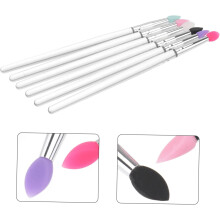 Kit de escova de sombra de olhos de silicone 6pcs Escova mofada para aplicação de sombra de olhos