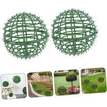 Lot de 2 supports pour compositions florales, support pour boules de gazon, 19 x 19 x 19 cm, en plastique, stable et lisse.