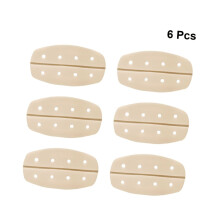 6pcs Mulheres almofadas de ombro anti-deslizante silicone respirável invisível adesivo ombro reforçador luz beige f