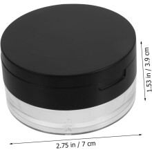 2 stuks elastische netpoederdoosjes, lege, draagbare reispoederdoosjes, cosmetische poederdoosjes met spiegelhouders