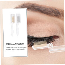 piezas de herramienta portátil para el cuidado de pestañas, cepillo para dar forma a las cejas y peine multiusos para maquillaje y belleza.