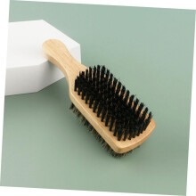 Set di 3 spazzole per barba con setole in nylon per la cura dei baffi, spazzola piccola per barba