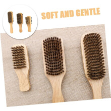 3pcs Beard Brush Nylon Bristles for Mustache Grooming Small Beard Brush