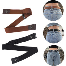 2 stuks elastische onzichtbare taillebanden voor dames, zonder gesp, canvas, verstelbaar, casual tailleband voor damesbroeken