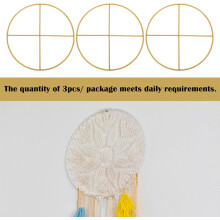 2pcs Anéis de coroa de ferro Kits Dreamcatcher Anéis Dreamcatcher Quadros