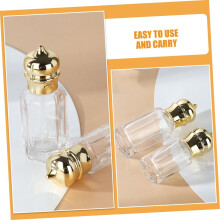 Lot de 6 flacons roll-on en verre vides pour huiles essentielles, petits flacons de parfum pour aromathérapie, format voyage.