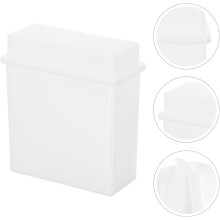 2pcs plástico slide coloração frasco para laboratório amostra prep microscópio slides coloração gabinete tampa frasco plástico
