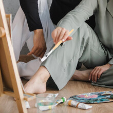 Juego de 6 pinceles para pintura al óleo y acuarela, ideales para estudiantes de arte, pinturas acrílicas y a base de agua. Materiales de pintura.