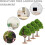 6Pcs Miniature Road Trees for Model Trains and Sand Table Scenery, 4.5Cm Simulation Tree Ornaments 4