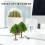 6Pcs Miniature Road Trees for Model Trains and Sand Table Scenery, 4.5Cm Simulation Tree Ornaments 6