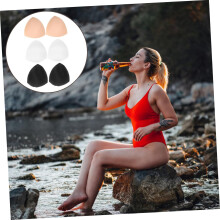 6 Pairs Removable Bra Inserts Pads for Women, Sponge Padding for Sports Bras and Swimwear