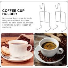 Présentoir à tasses et à thé (lot de 4) avec soucoupes